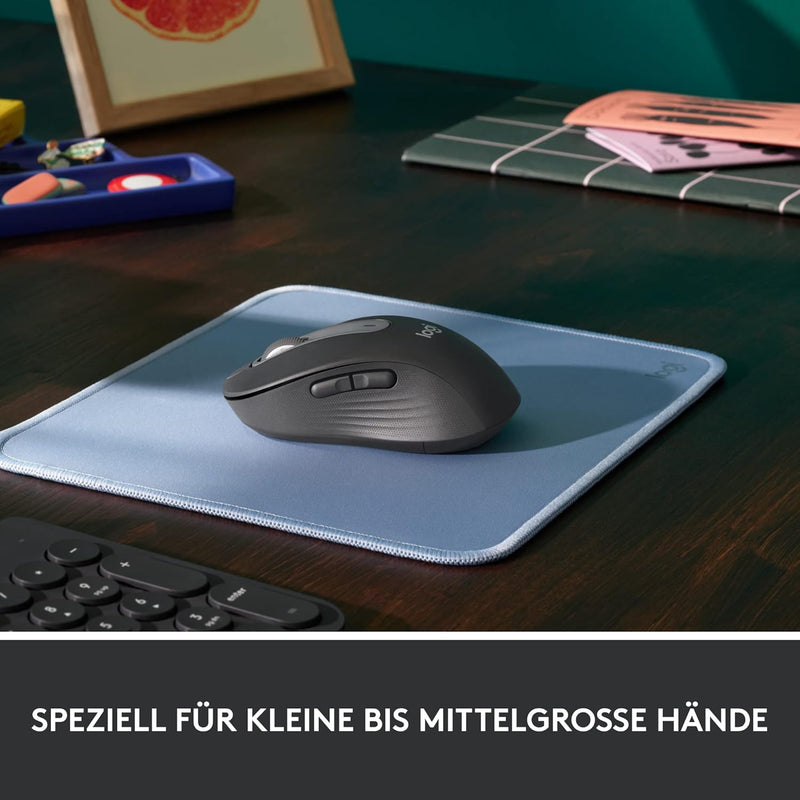 Logitech Signature M650 Kabellose Maus - für kleine bis mittelgrosse Hände, 2-Jahres-Batterie, Leise