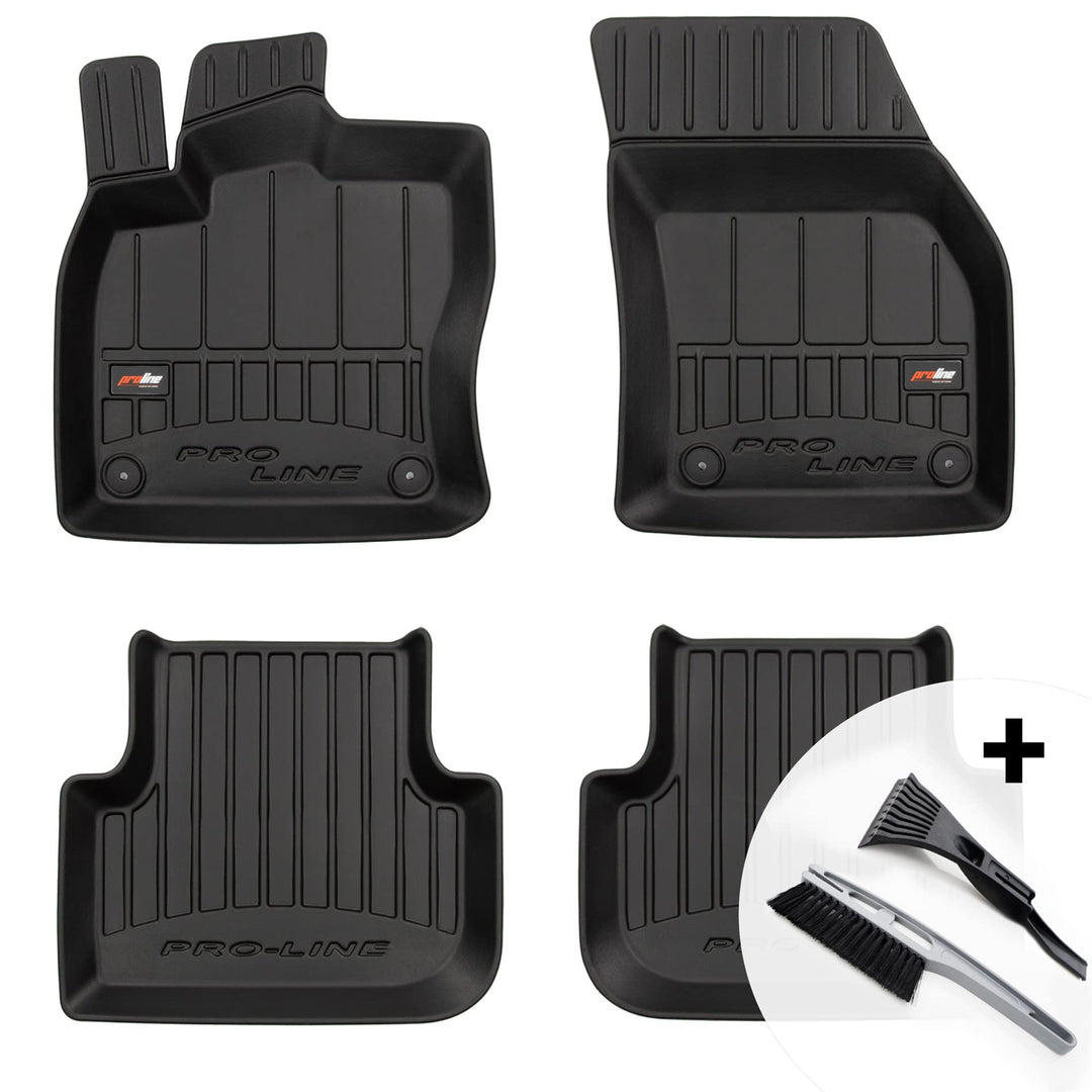 moto-MOLTICO 3D Gummimatten Auto Fussmatten Gummi Automatten 4-teilig Set - passend für VW Tiguan II