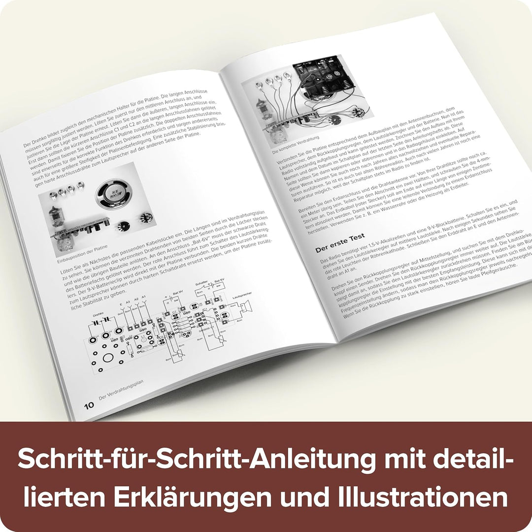 Franzis 67041 – Das Röhrenradio zum Selberbauen – Radio hören wie vor 60 Jahren, Komplettset inkl. 1