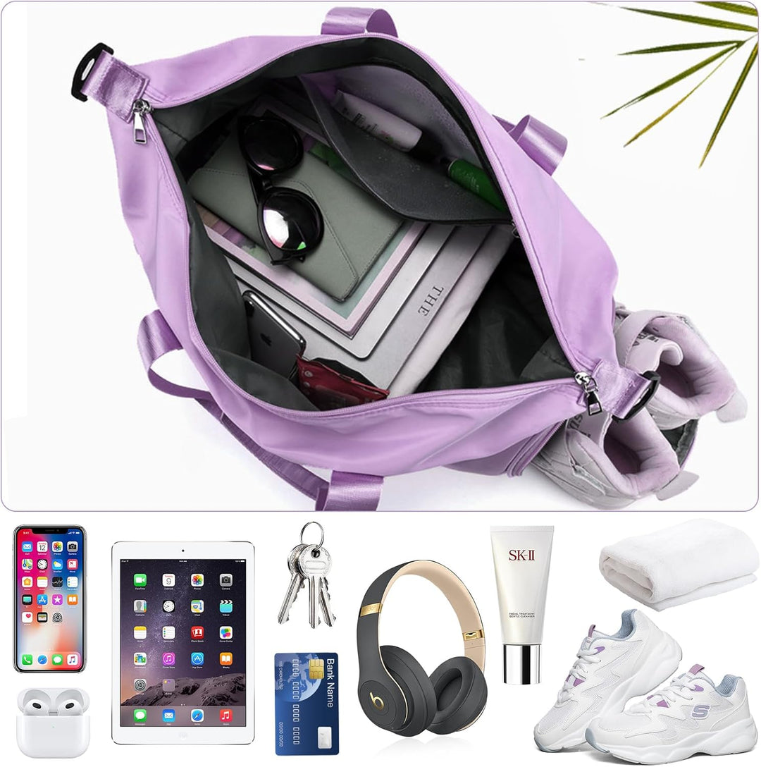 Sporttaschen Reisetasche für Damen Herren, Tasche für Sport Yoga Reisen, wasserdichte Trainingstasch
