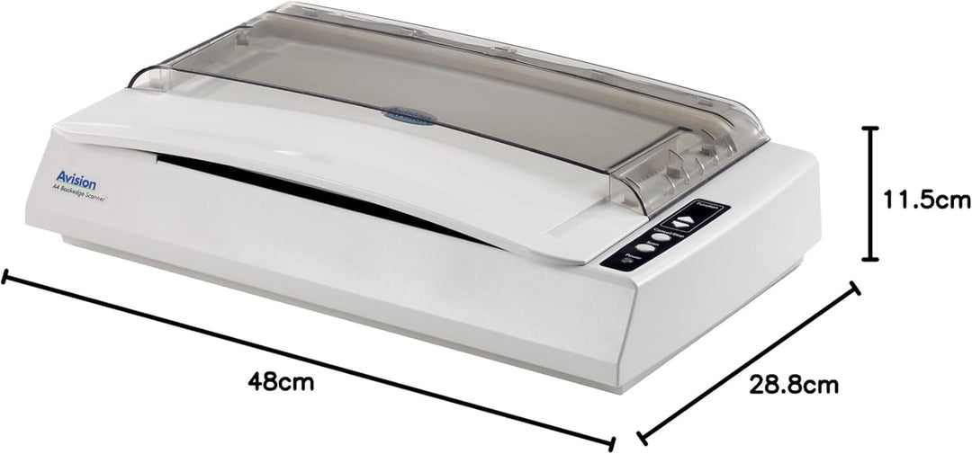 Avision FB2380E CCD, Flachbettscanner (USB 3.2 Gen1x1) A4 mit Buckante
