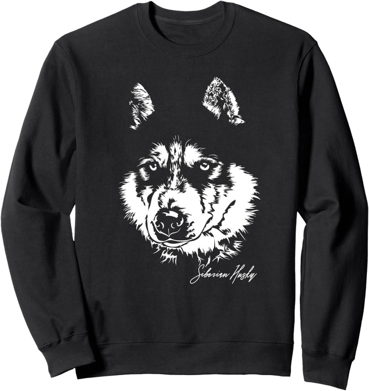Siberian Husky Hund Hunde Hundeportrait Wilsigns Sweatshirt