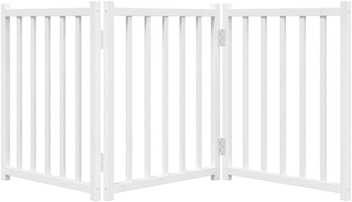 vidaXL Hundetor 3-TLG., Hundegitter Faltbar Pflegeleicht, Schutzgitter für Wohnzimmer Küche Treppe,