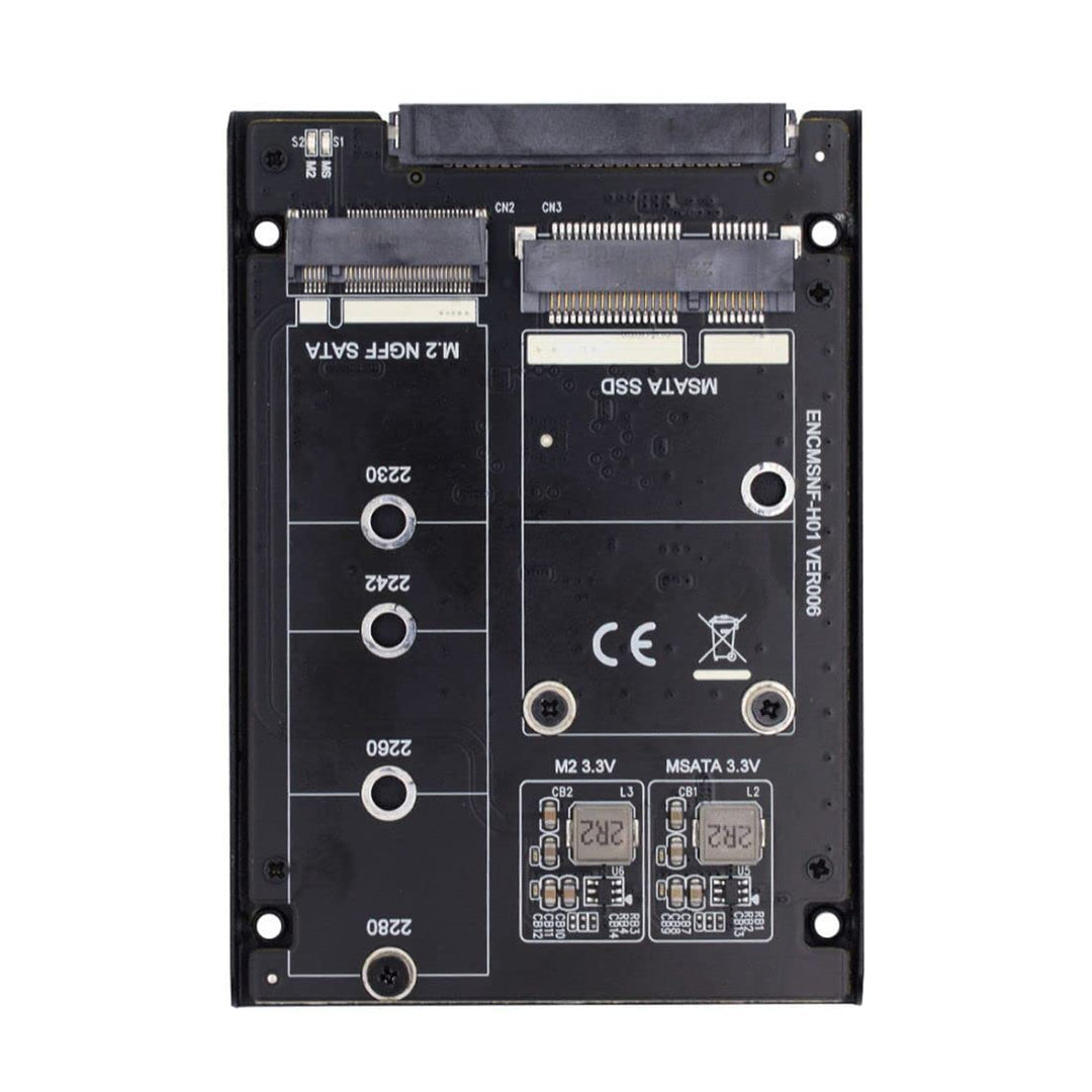 chenyang MSATA ＆ M.2 NGFF SATA SSD auf 2.5" SATA JBOD Raid0 Span Bridge HDD Disk Drive Gehäuse NGFF