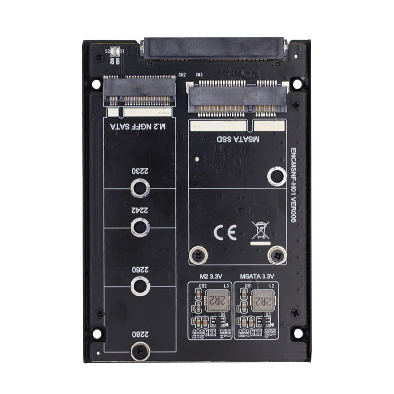 chenyang MSATA ＆ M.2 NGFF SATA SSD auf 2.5" SATA JBOD Raid0 Span Bridge HDD Disk Drive Gehäuse NGFF