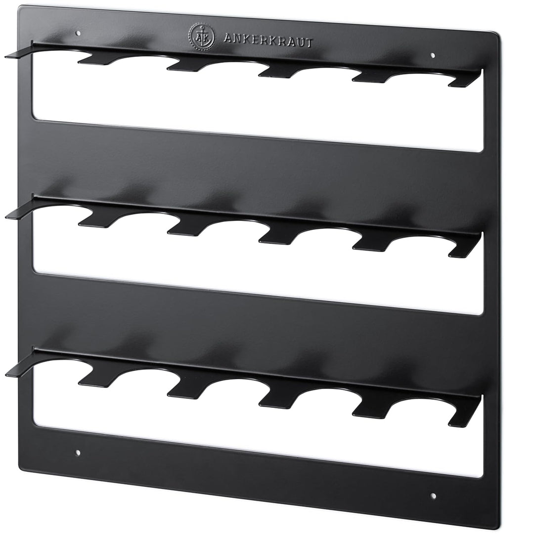 Ankerkraut 15er Gewürz-Regal, Gewürz-Organizer aus Metall, original passend für 15x Gewürzgläser, ei
