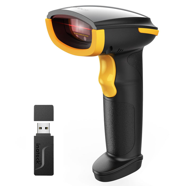 Inateck KI Barcode Scanner Bluetooth, 1D Handscanner Kabellos, Handheld Barcode Scanner, 1 Ladung in