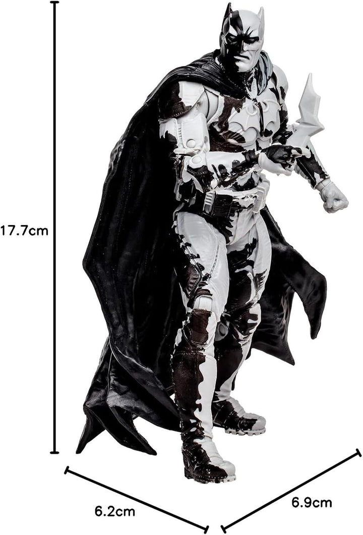 McFarlane DC Direct Actionfigur & Comic Black Adam Batman Line Art Variant (Gold Label) (SDCC) 18 cm