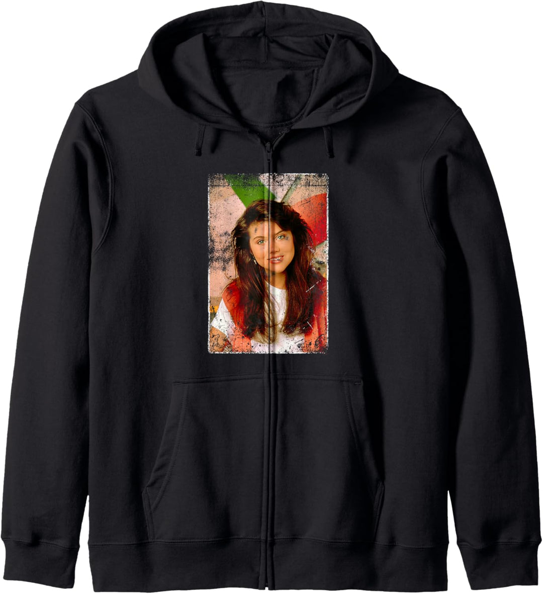 Saved By The Bell Distressed Kelly Foto Kapuzenjacke