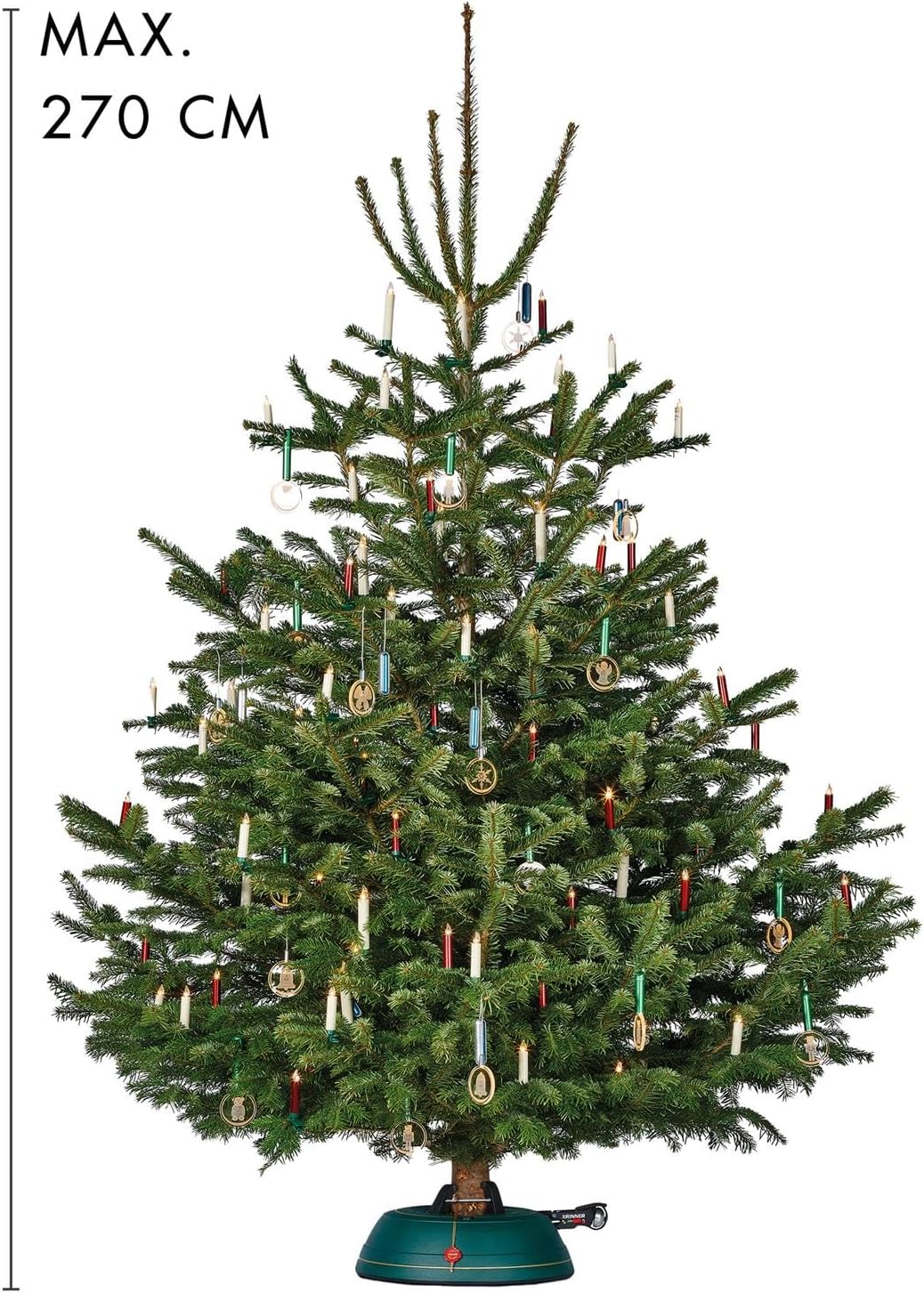 Krinner Sonder Edition Weihnachtsbaum Christbaumständer Premium L PINK inkl. Fusspedal- und Einseilt