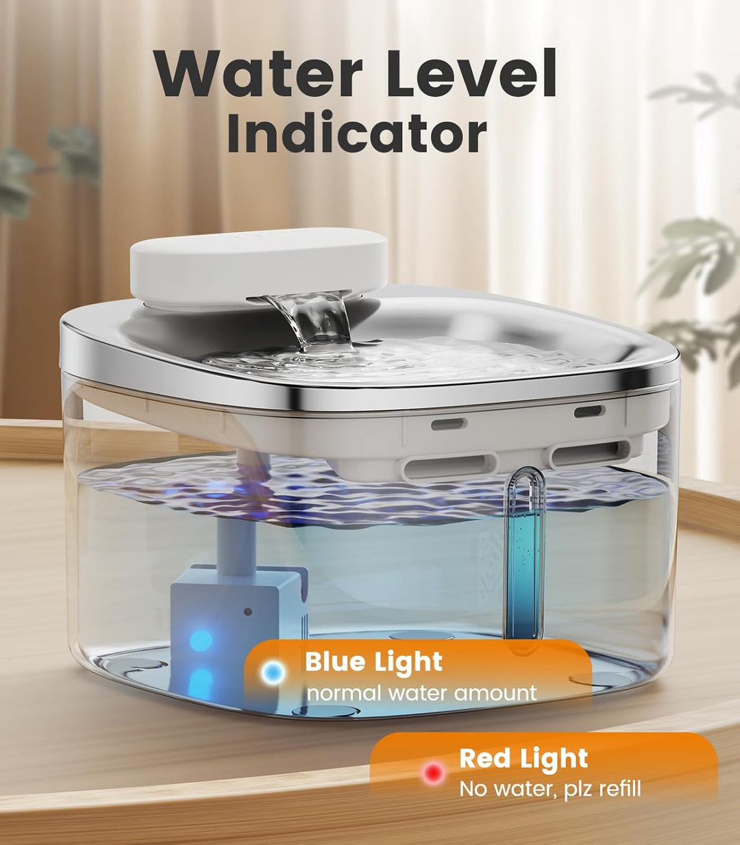 oneisall super leise Ersatzpumpe für 3.5L Trinkbrunnen Wasserpumpe, Wasserpumpe