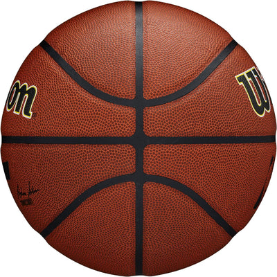 Wilson Basketball, NBA Team Alliance, Utah Jazz, Outdoor und Indoor, PureFeel Cover, Grösse: 7, Brau