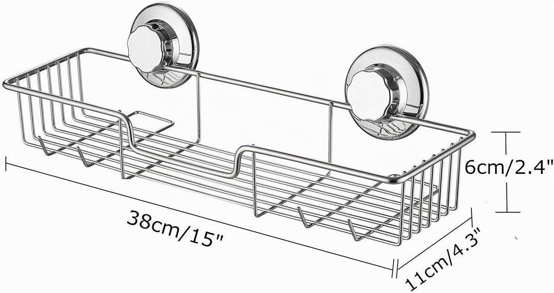 IPEGTOP 3 - in - 1 Saugnapf - Duschablage mit Seifenschalenhalter. Ideal für Shampoo - und Duschgel