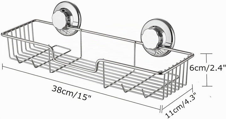 IPEGTOP 3 - in - 1 Saugnapf - Duschablage mit Seifenschalenhalter. Ideal für Shampoo - und Duschgel