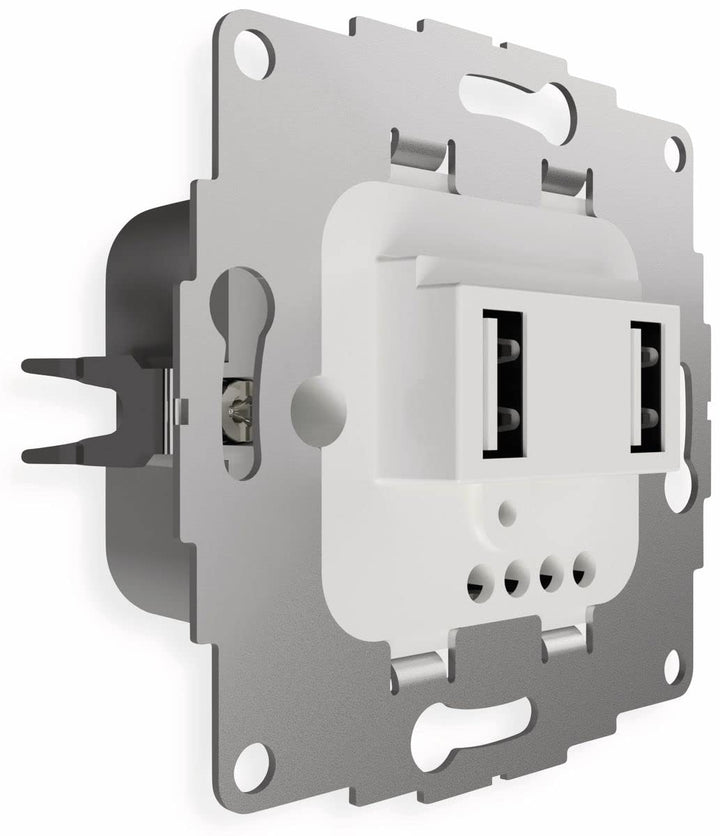 2USB chargeUp TAE USB AA Ladestation Glänzend Weiss / 12.0W / 2.4A