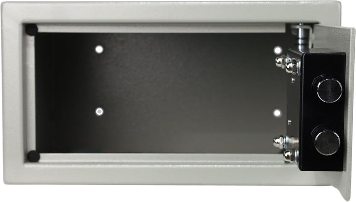 Möbeltresor Safe Tresor Geldschrank Wandtresor Wandsafe Schlüssel Wertsachen S2 - silber M Silber, M