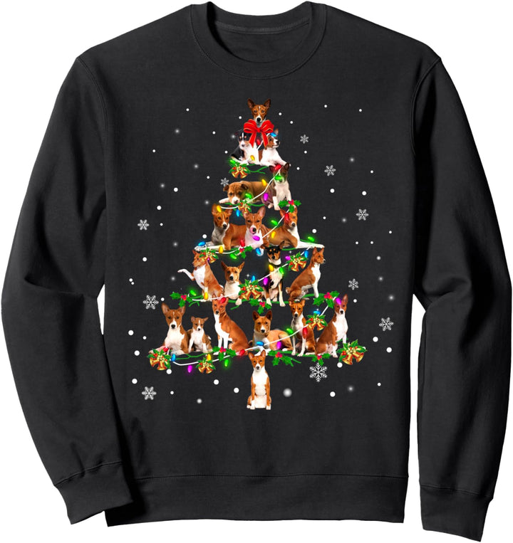 Basenji Christmas Tree X-Mas Sweatshirt