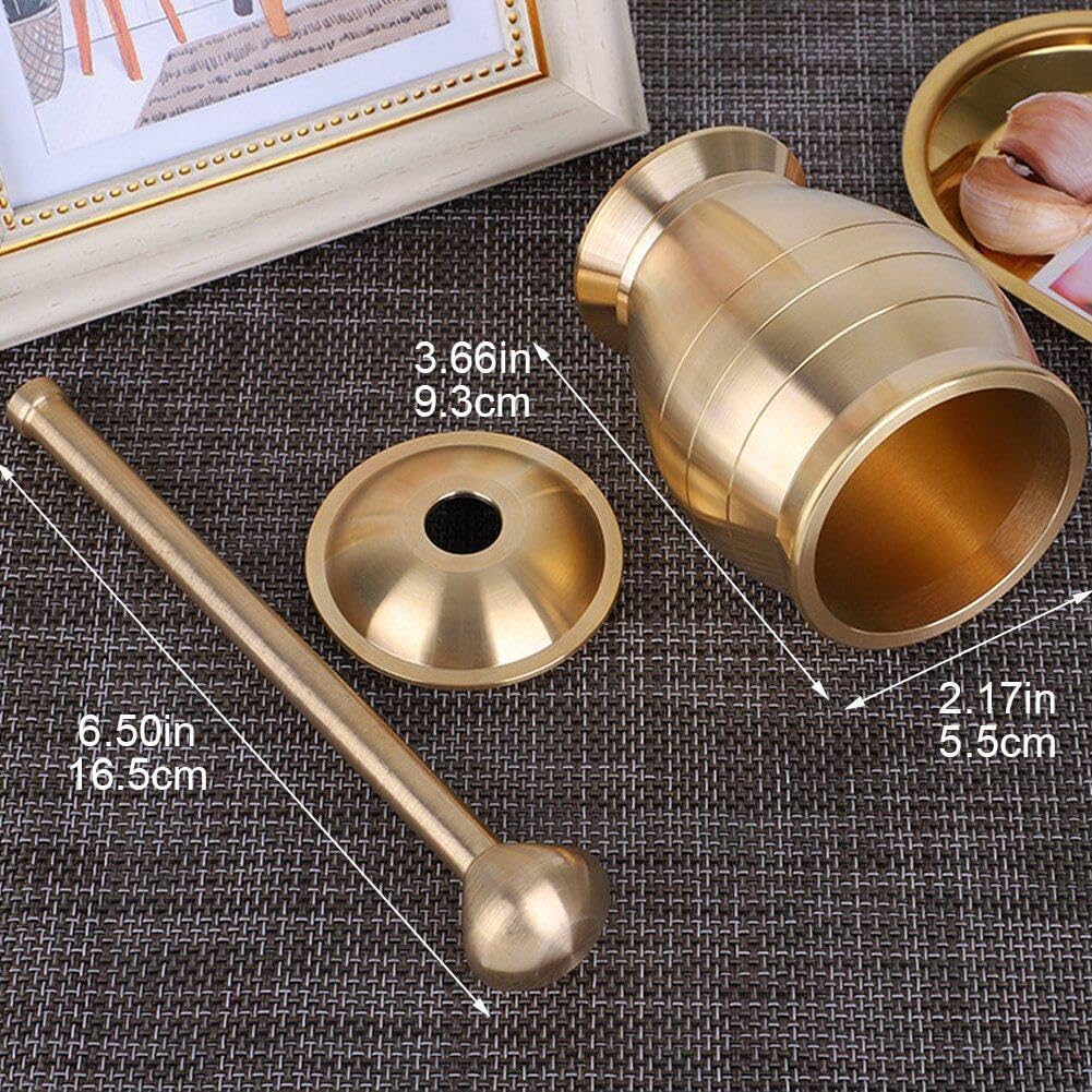 Mörser- und Stössel-Set aus Edelstahl Gewürzmühle mit Deckel multifunktionale Kräuterschale zum Zerk