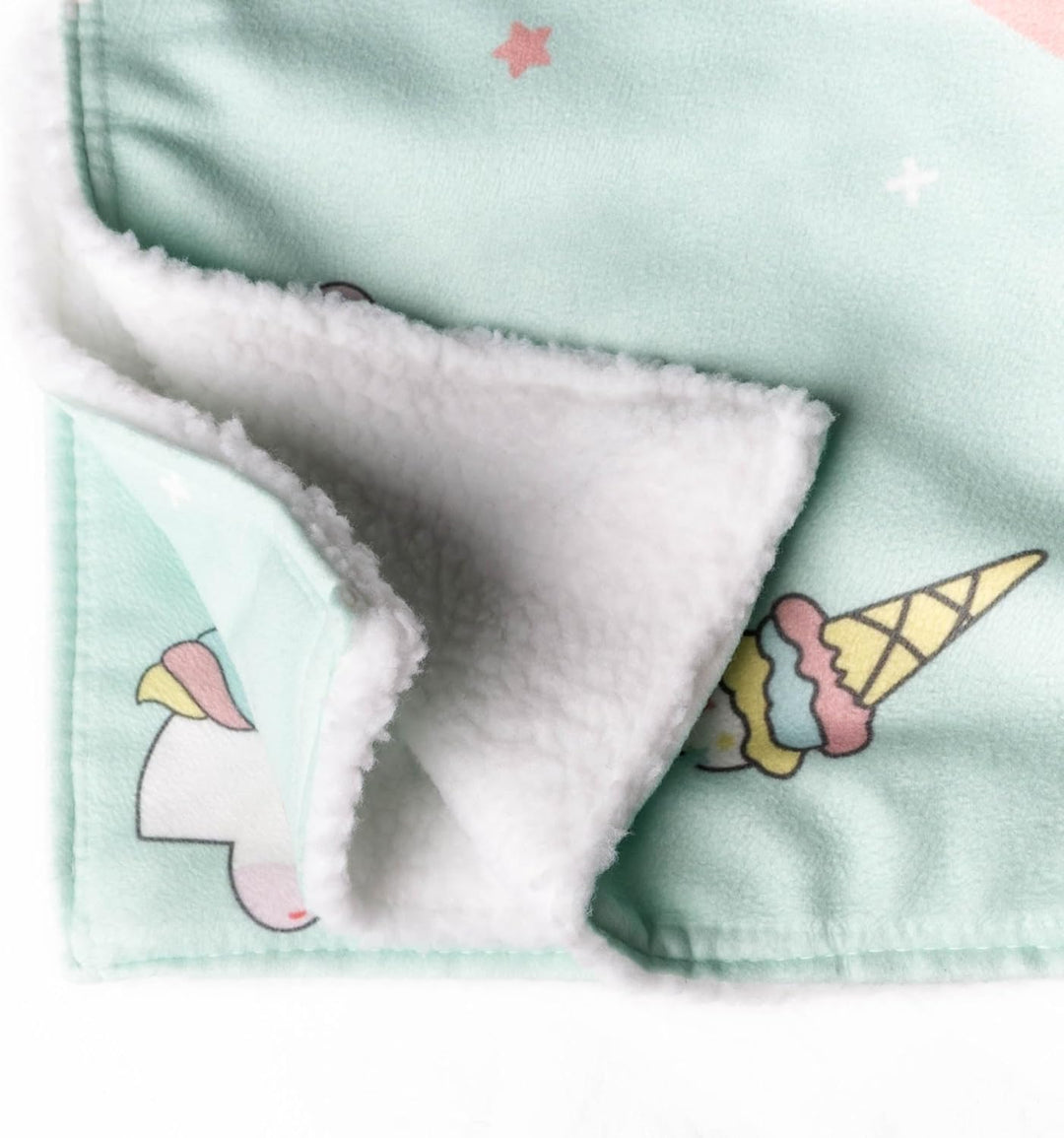 Wanapix | Personalisierte Kunstfell-Decke mit Foto & Text | Maximale Wärme 490 g/m² (Fleece + Kunstf