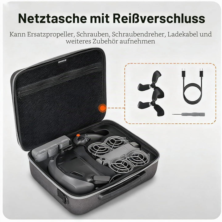 Tragetasche Case Tasche für DJI NEO 2, Drohne/Goggles N3/RC Motion 3 Combo Reisetasche Aufbewahrungs