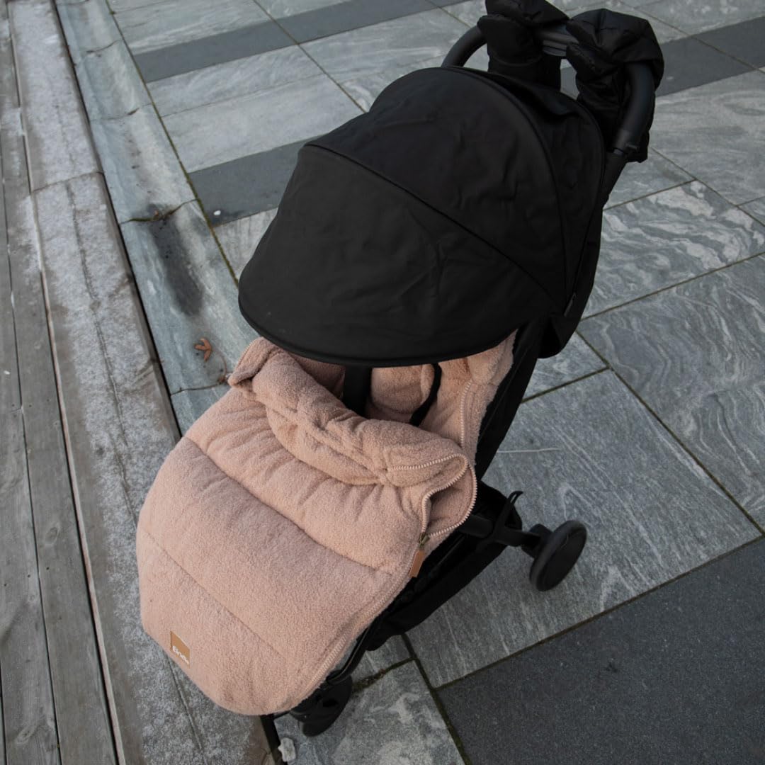 Elodie Details Universelle Fusssack für Kinderwagen - Pink Bouclé, Pink Bouclé