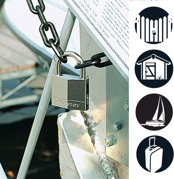 MASTER LOCK 640EURD SCHIFFSVORHM-DNGESCHLOSS 40MM BM-GEL 23MM Normaler Bügel, Normaler Bügel