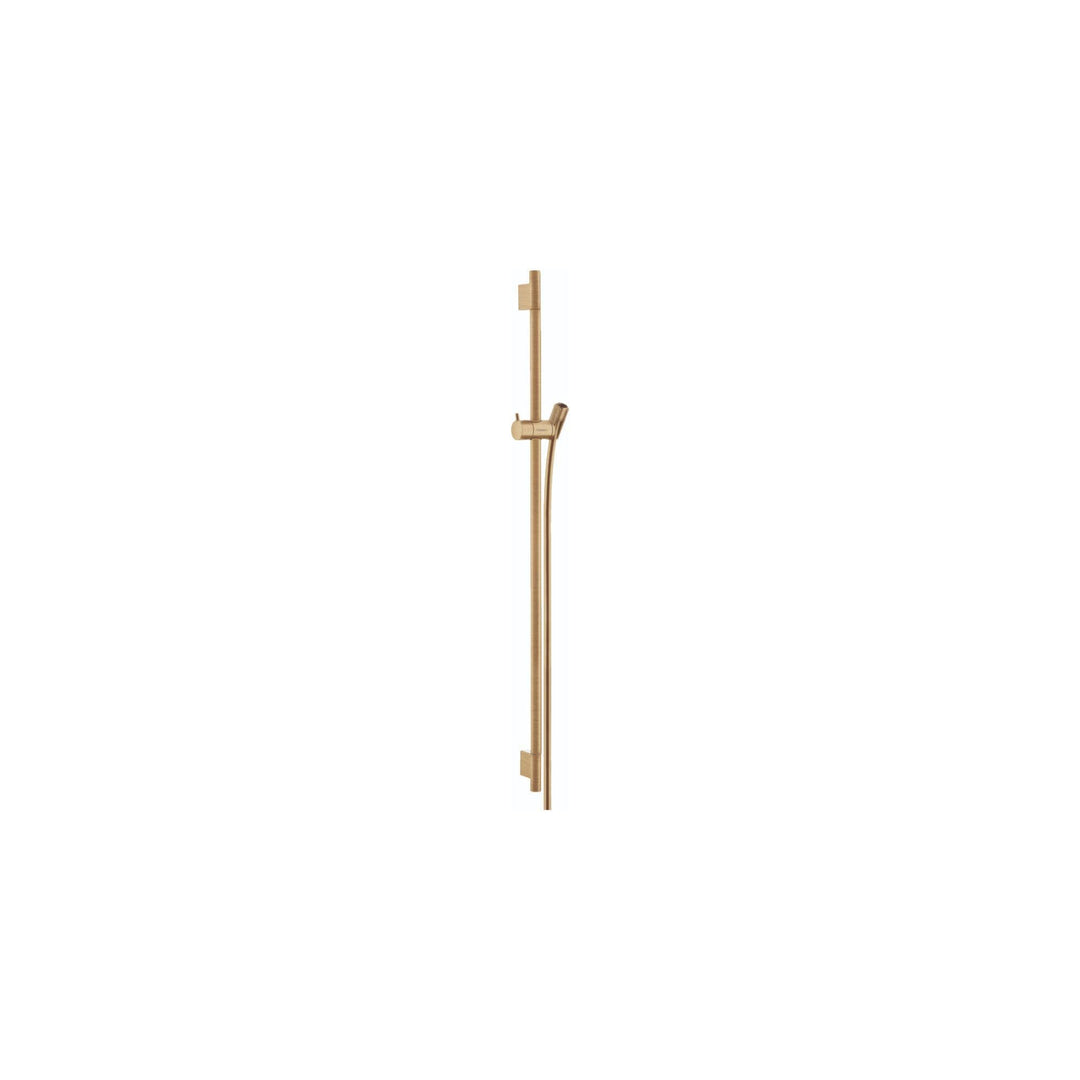 hansgrohe Duschstange Unica' S Puro 0,90m mit Brauseschlauch 1,60m, Brushed Bronze Brushed Bronze 0,