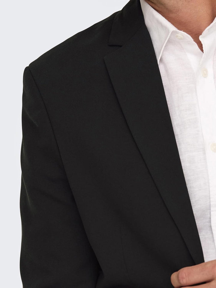 ONLY & SONS Male Blazer Slim Fit Reverskragen Blazer 54 Schwarz, 54 Schwarz