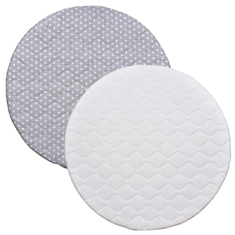 Baby Delux Laufgittermatratze Laufgittereinlage rund Matratze für Laufgitter 120 cm weiss, Weiss