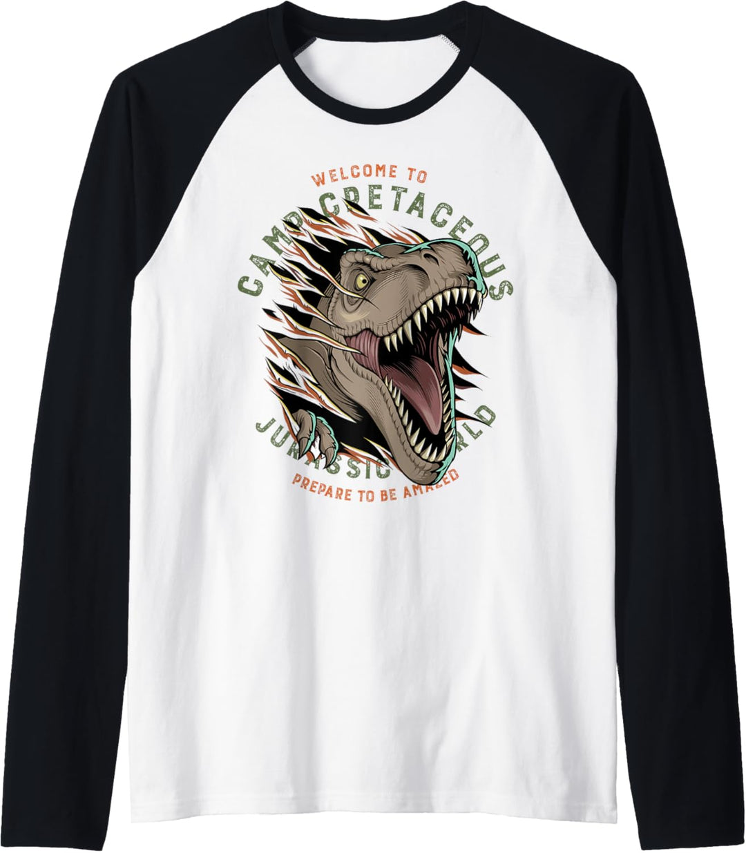 Jurassic World: Camp Cretaceous Welcome T-Rex Raglan