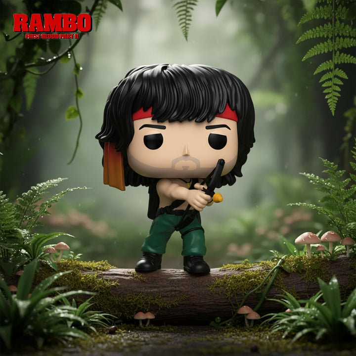 Funko POP! Movies: Rambo S2- John Rambo w/Bow - Sammelbare Vinylfigur - Geschenkidee - Offizielles M