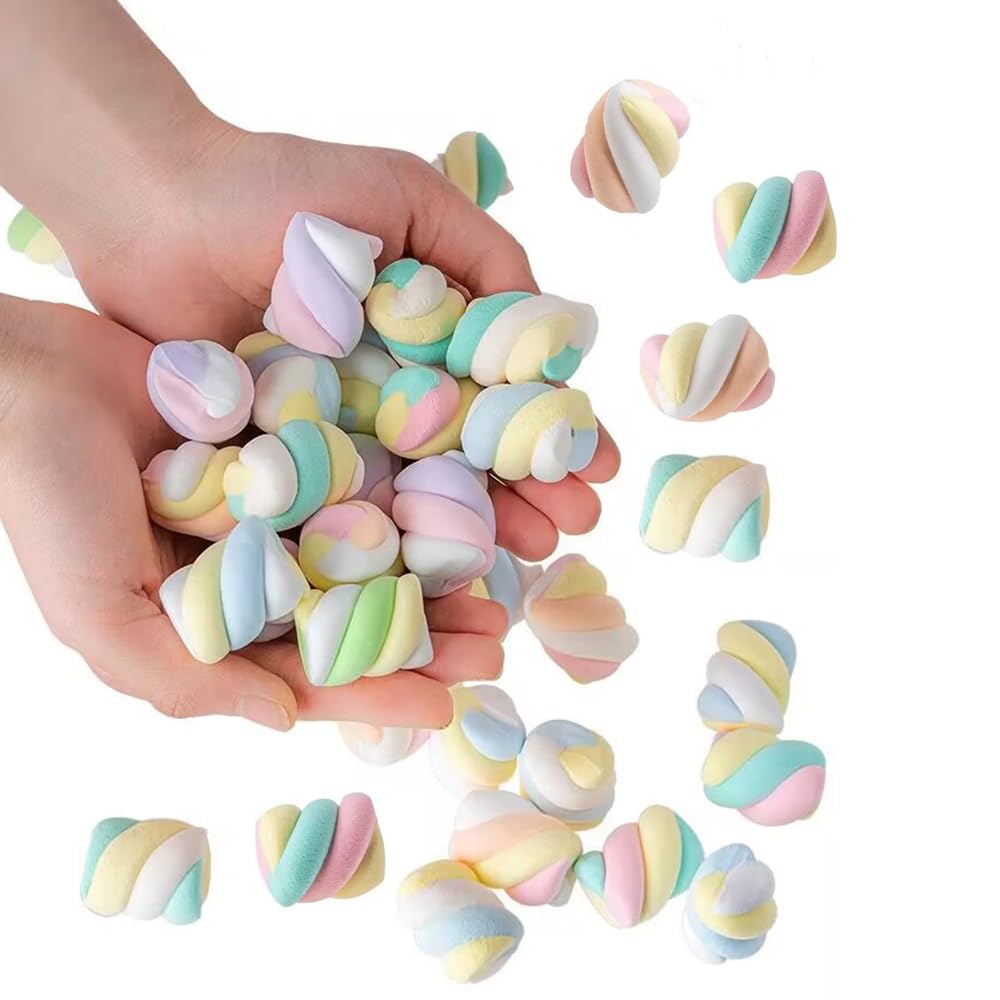Künstliche Marshmallow-Simulation, künstliche Zuckerwatte, realistisches Dessert-Modell, Fotografie-