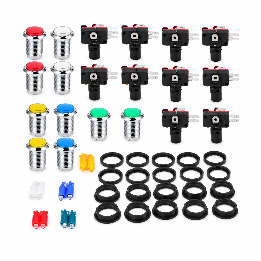 CUTULAMO Switch Button, Buttons Translucent Glow 32mm für Spielkonsole für