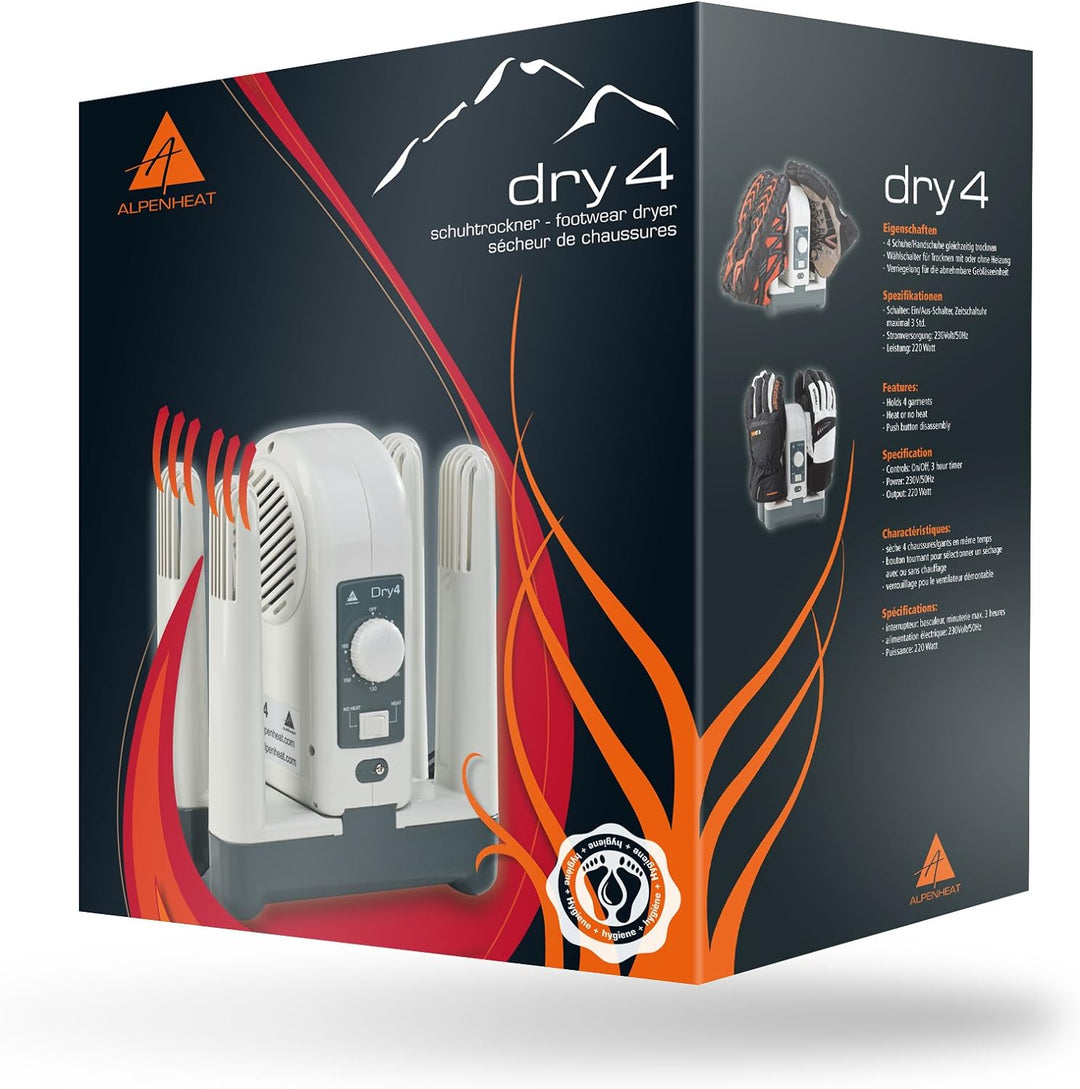 Alpenheat Herren Schuhtrockner, Weiss Grau, Einheitsgrösse