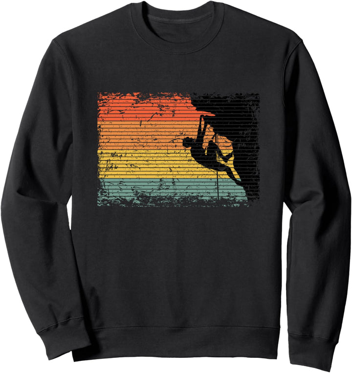 Vintage Fels Klettern Bouldern Sweatshirt
