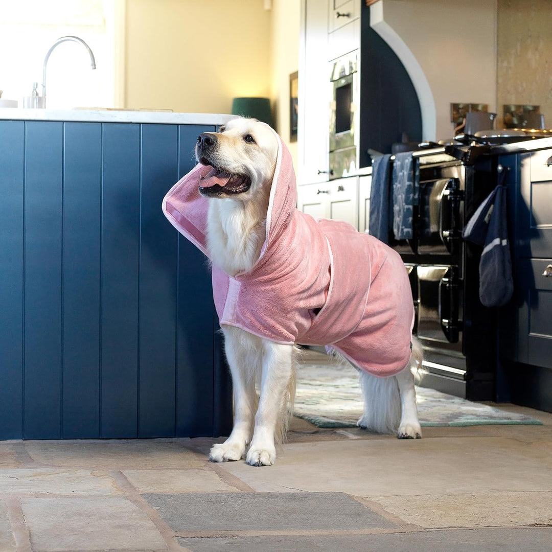 Lucky Paws® Hundebademantel - doppellagiger Bademantel Hund - trocken in Minuten, absorbierendes Hun