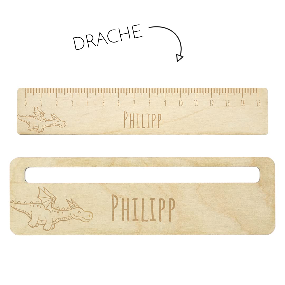 Dein Lieblingsteil Lesehilfe und Lineal Jungs (Set DRACHE Lesehilfe + Lineal), Set DRACHE Lesehilfe