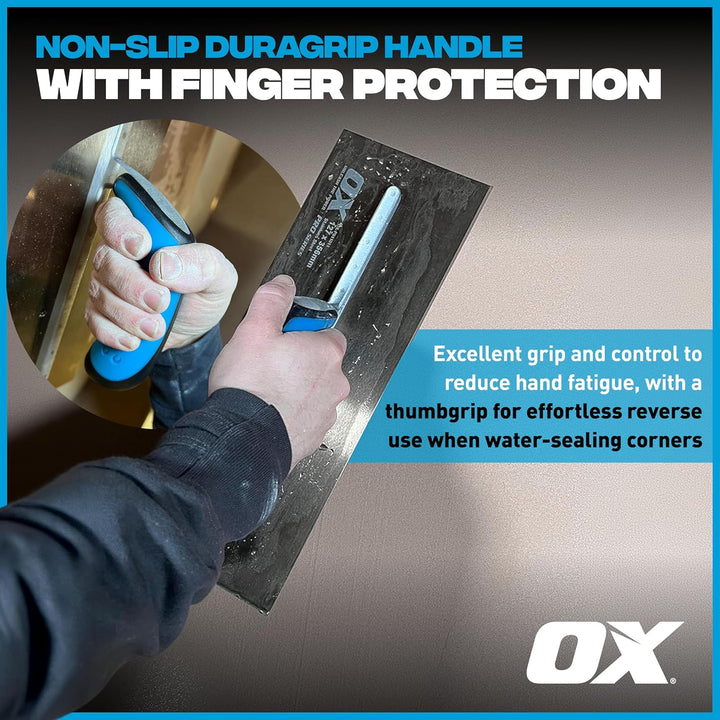OX Pro Stainless Steel Plasterers Trowel - 114 X 280mm 114 x 280 mm, 114 x 280 mm