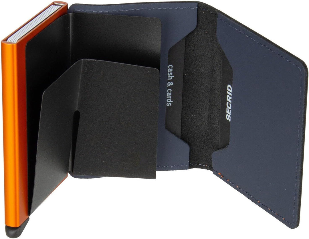 Secrid Slimwallet Nightblue & Orange Einheitsgrösse Unisex Erwachsene, Nachtblau & Orange, Talla úni