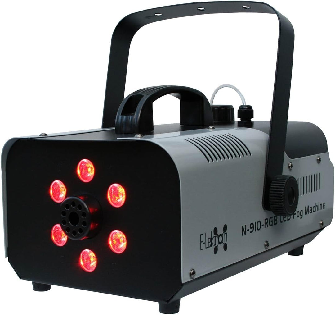 E-Lektron N-910-RGB Nebelmaschine 900W mit LED-Beleuchtung und Funk-Fernbedienung