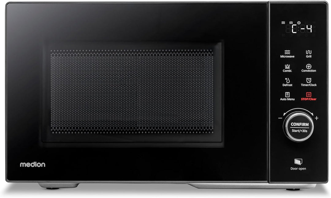 MEDION Mikrowelle mit Grill und Heissluft (23 Liter, 900 Watt, 1000 Watt Grill, 1680 Watt Heissluftf
