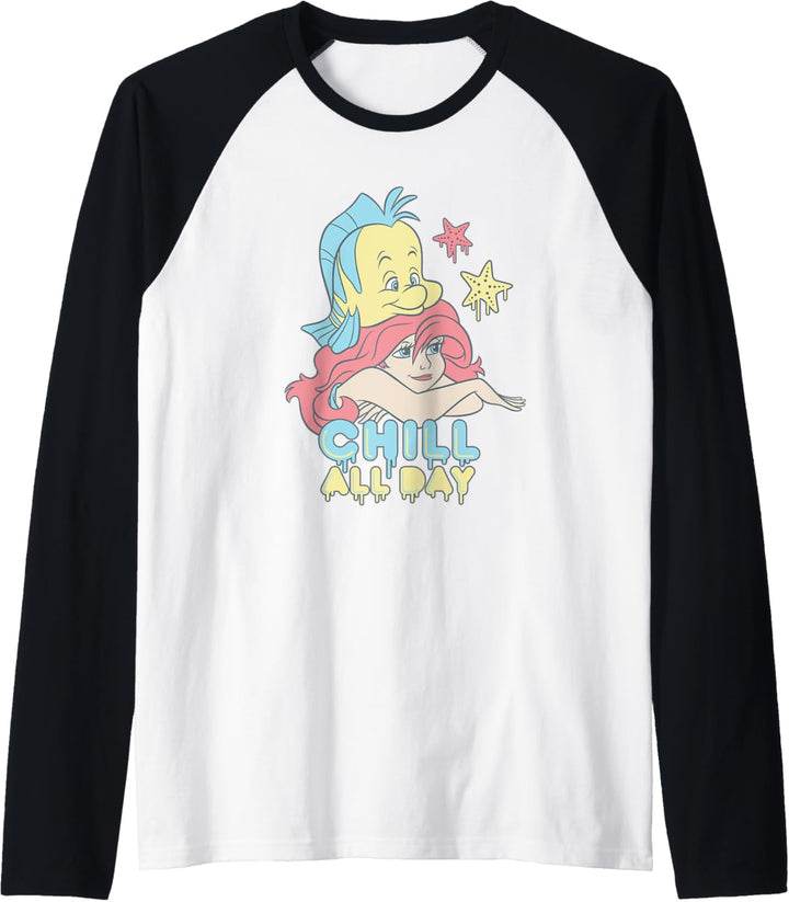 Disney The Little Mermaid Chill All Day Raglan