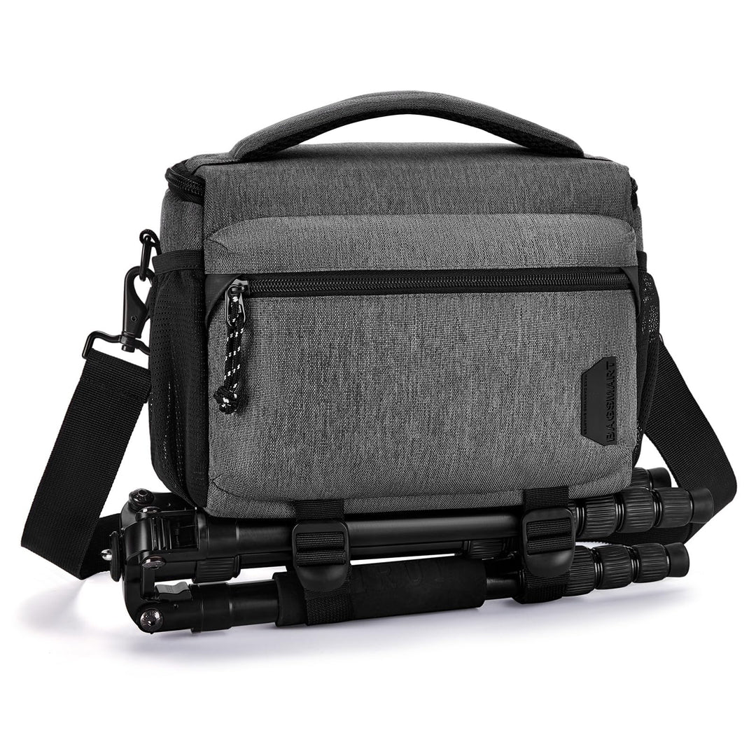 bagsmart SLR DSLR Kameratasche Wasserdicht Fototasche für Spiegelreflexkamera mit Regenhülle, Kleine