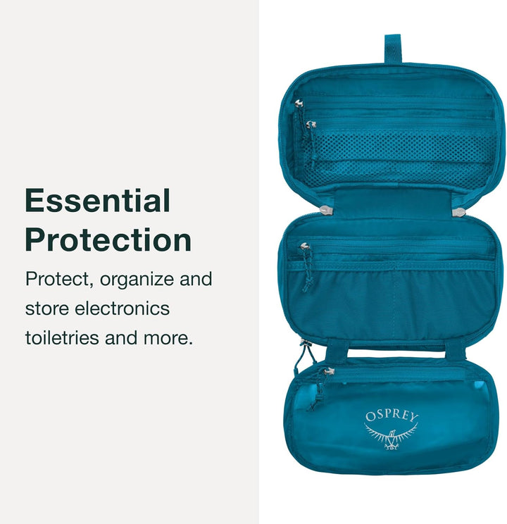 Osprey Europe Ultraleichter Organizer mit Reissverschluss Rucksack-Zubehör Schwarz, Schwarz