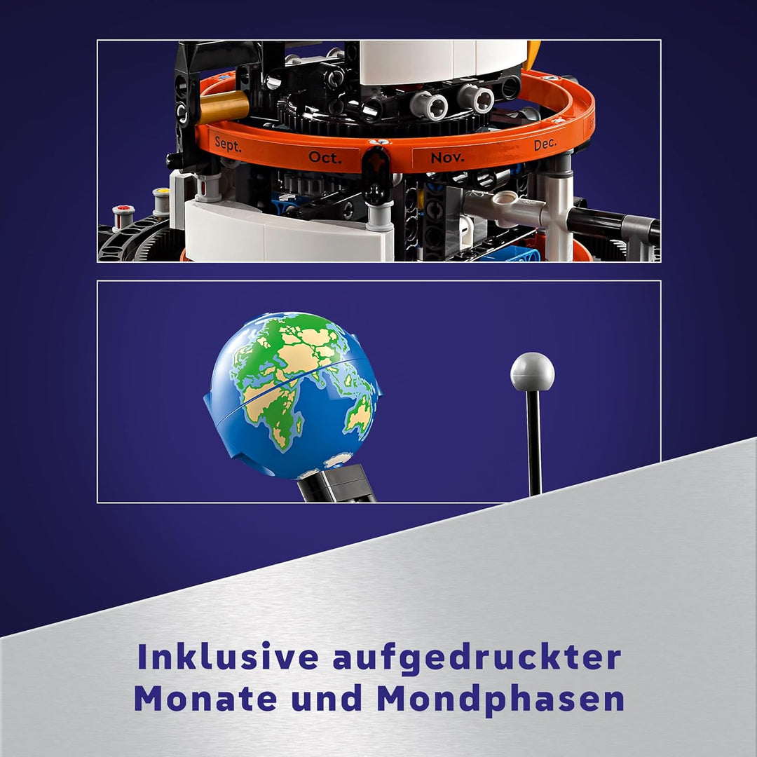 LEGO Technic Sonne Erde Mond Modell Spielset, Geschenk für Kinder ab 10 Jahren, Weltraum Spielzeug z