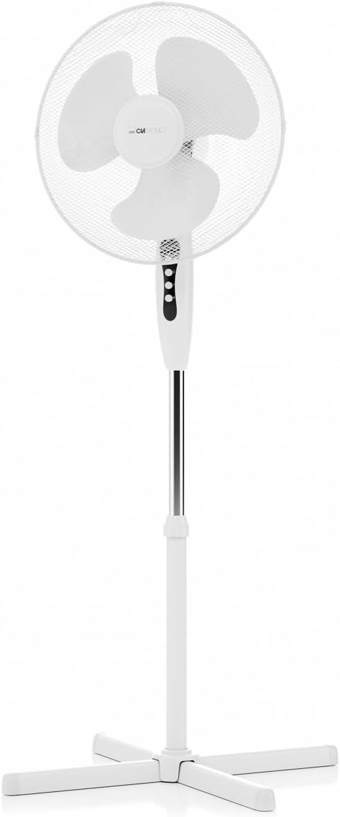 Clatronic Standventilator Ventilator Fan VL 3603 S; sehr leise; Durchmesser 40 cm; Oszillierend/Rota