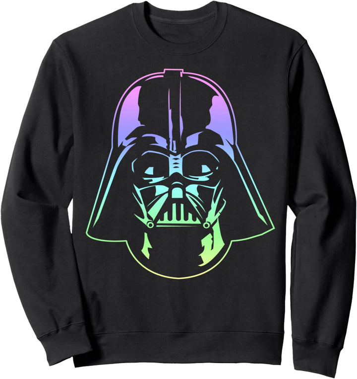 Star Wars Darth Vader Neon Gradient Helmet Portrait Sweatshirt