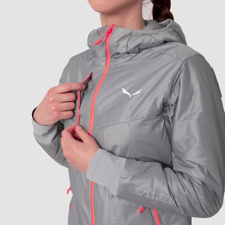 Salewa Damen Pedroc Hyb. Twr W Hood Jkt. Jacke 34 Alloy/6080, 34 Alloy/6080