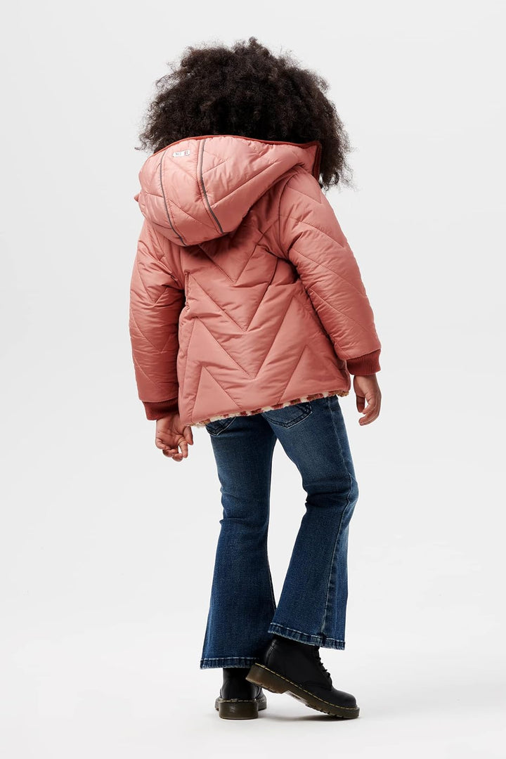 Noppies Mädchen Girls Jacket Nieuwaal Reversible Kinder Winterjacke 92 Cedar Wood - P894, 92 Cedar W
