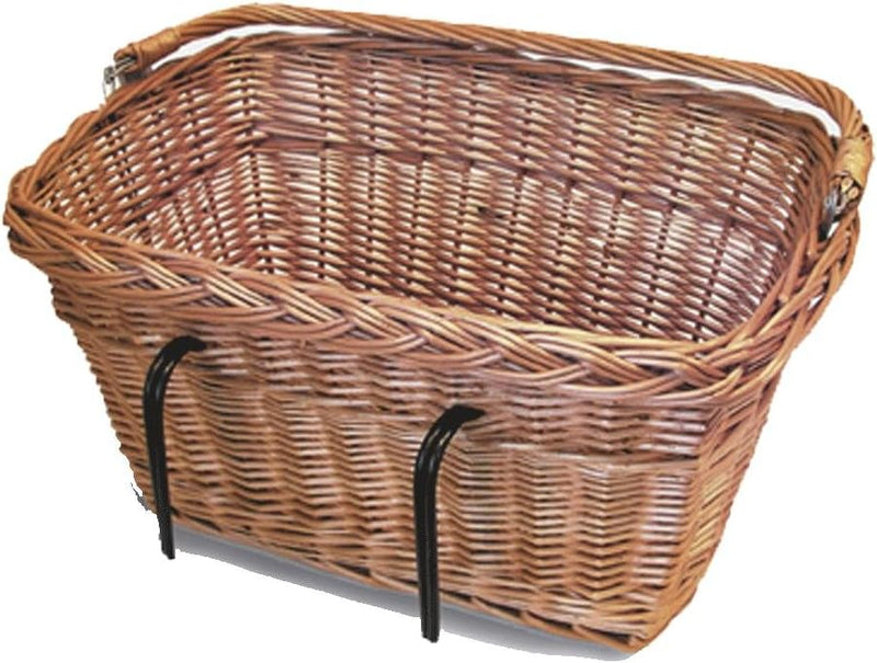 Basil Davos - Fahrrad Weidenkorb Braun 48 x 34 x 26 cm, Braun 48 x 34 x 26 cm